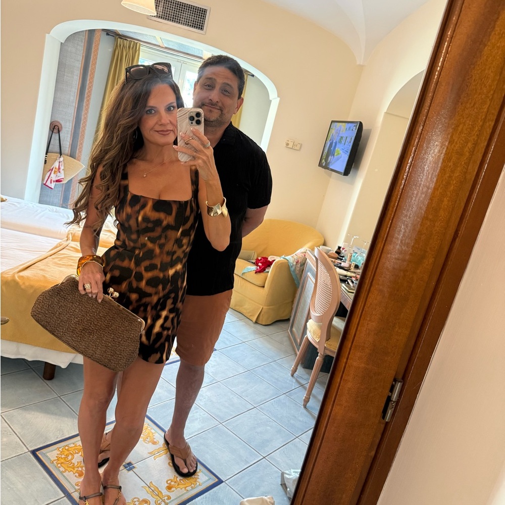 naked wardrobe Brown Black Leopard-Print Mini Dress